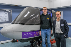 photograph - James from The University of Manchester and Jasper from HvA